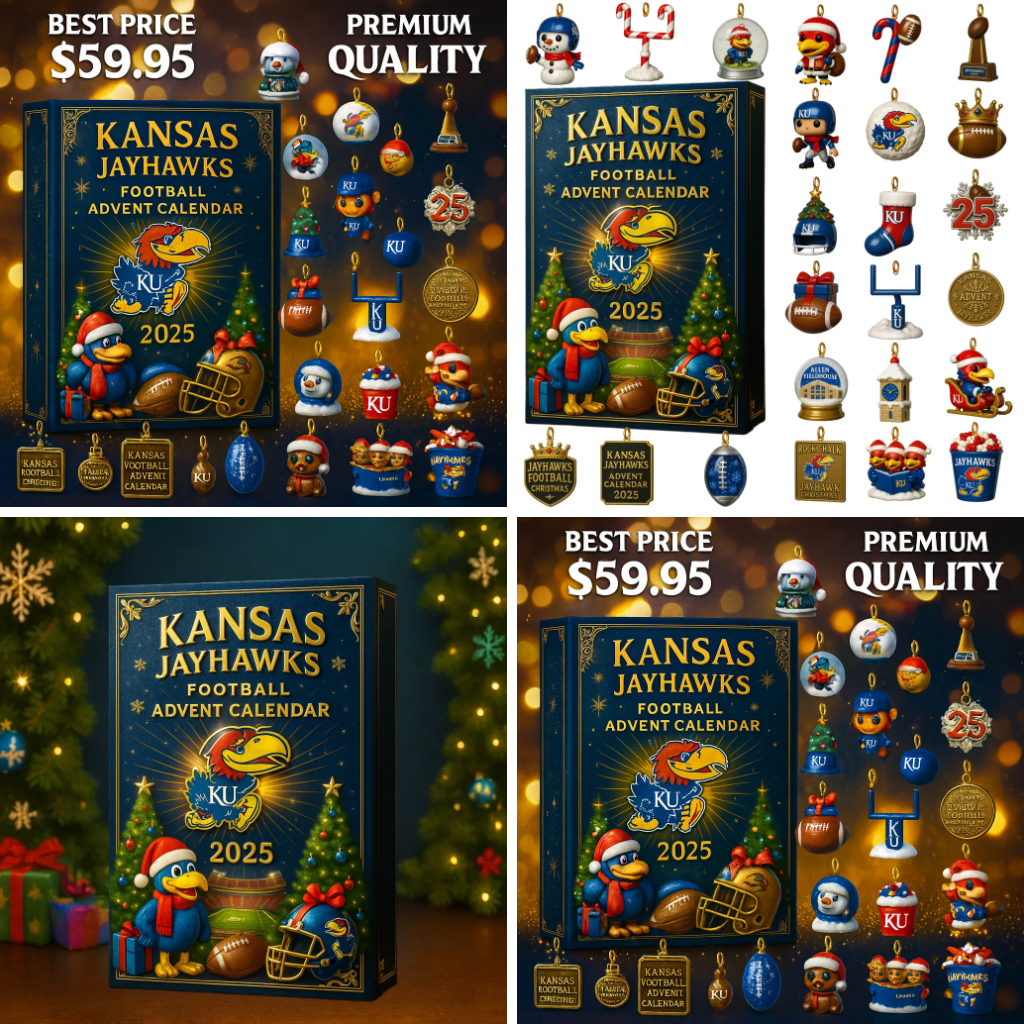 Kansas Jayhawks Advent Calendar -2D Acrylic