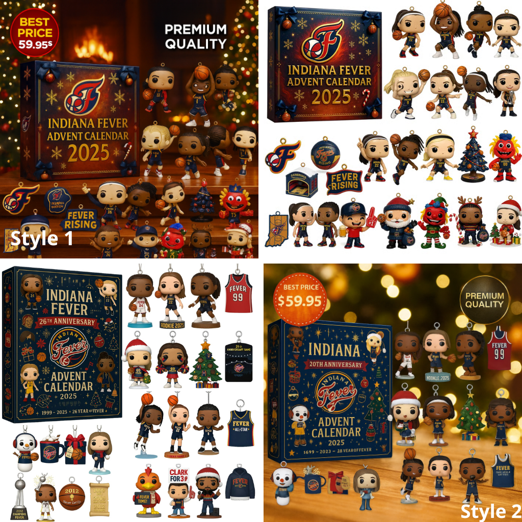 Indiana Fever Advent Calendar 2025 -2D Acrylic