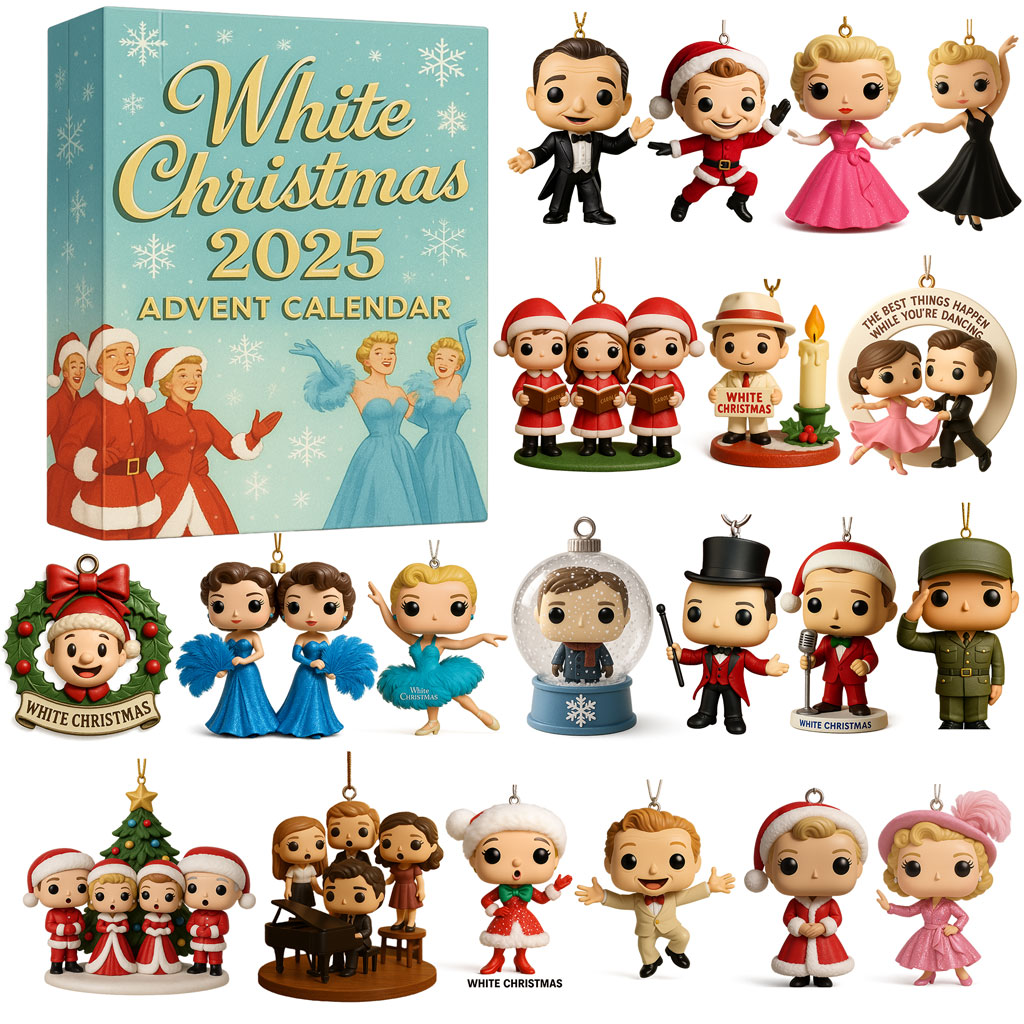 White Christmas Advent Calendar 2025 -2D Acrylic