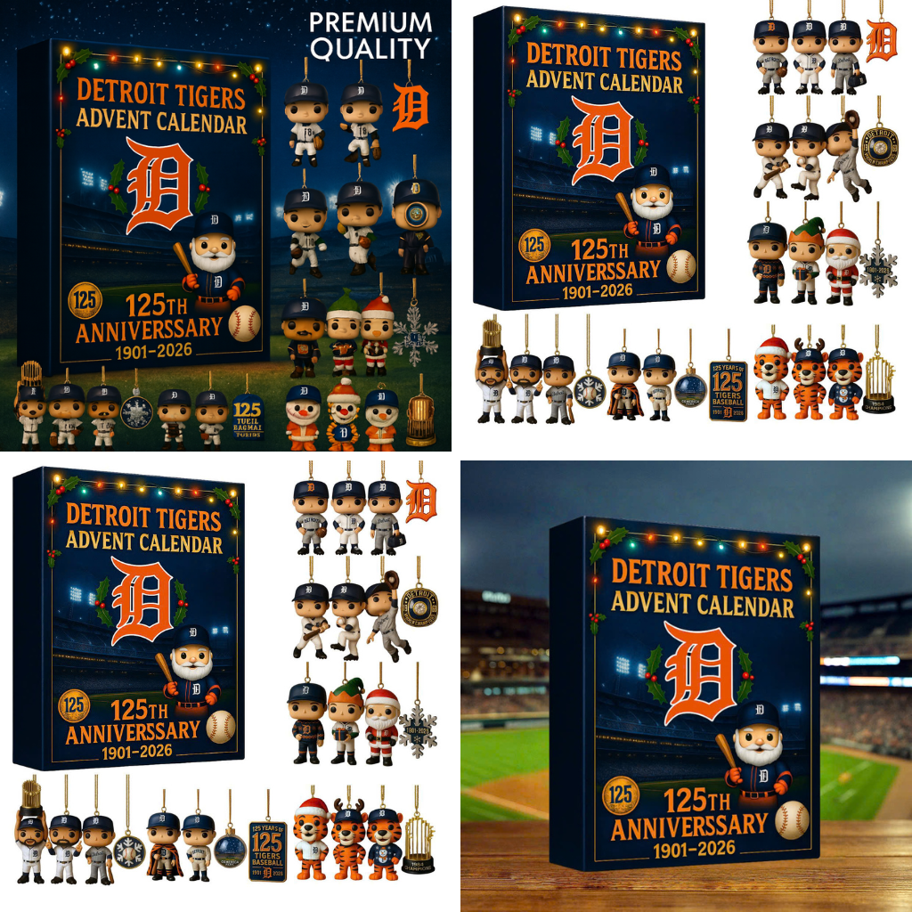 HOT Detroit Tigers Advent Calendar 2025 -2D Acrylic