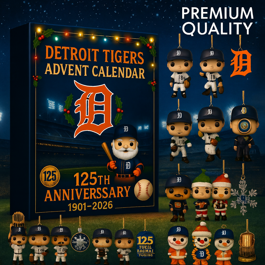 HOT Detroit Tigers Advent Calendar 2025 -2D Acrylic