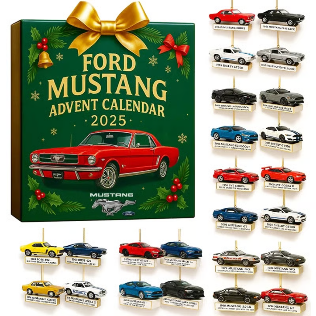 HOT Ford Mustang Advent Calendar -2D Acrylic
