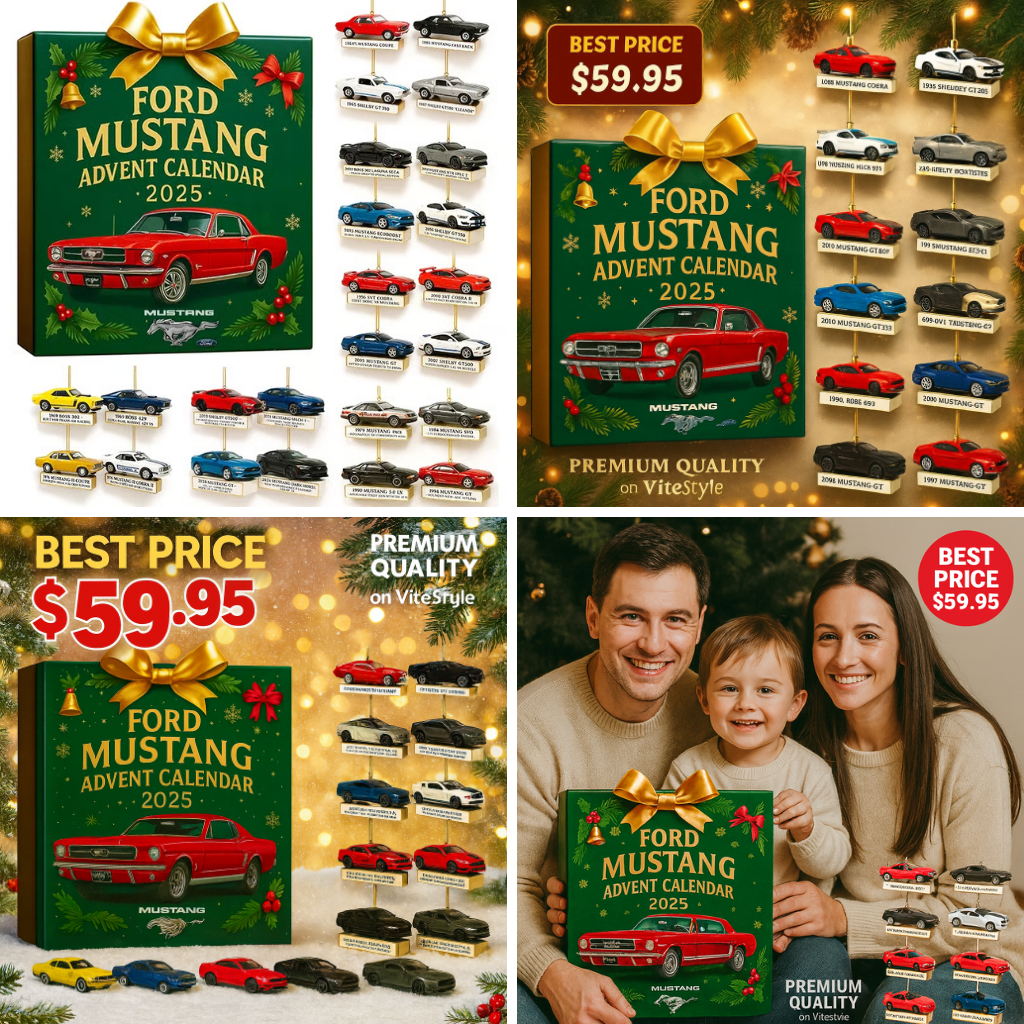 HOT Ford Mustang Advent Calendar -2D Acrylic