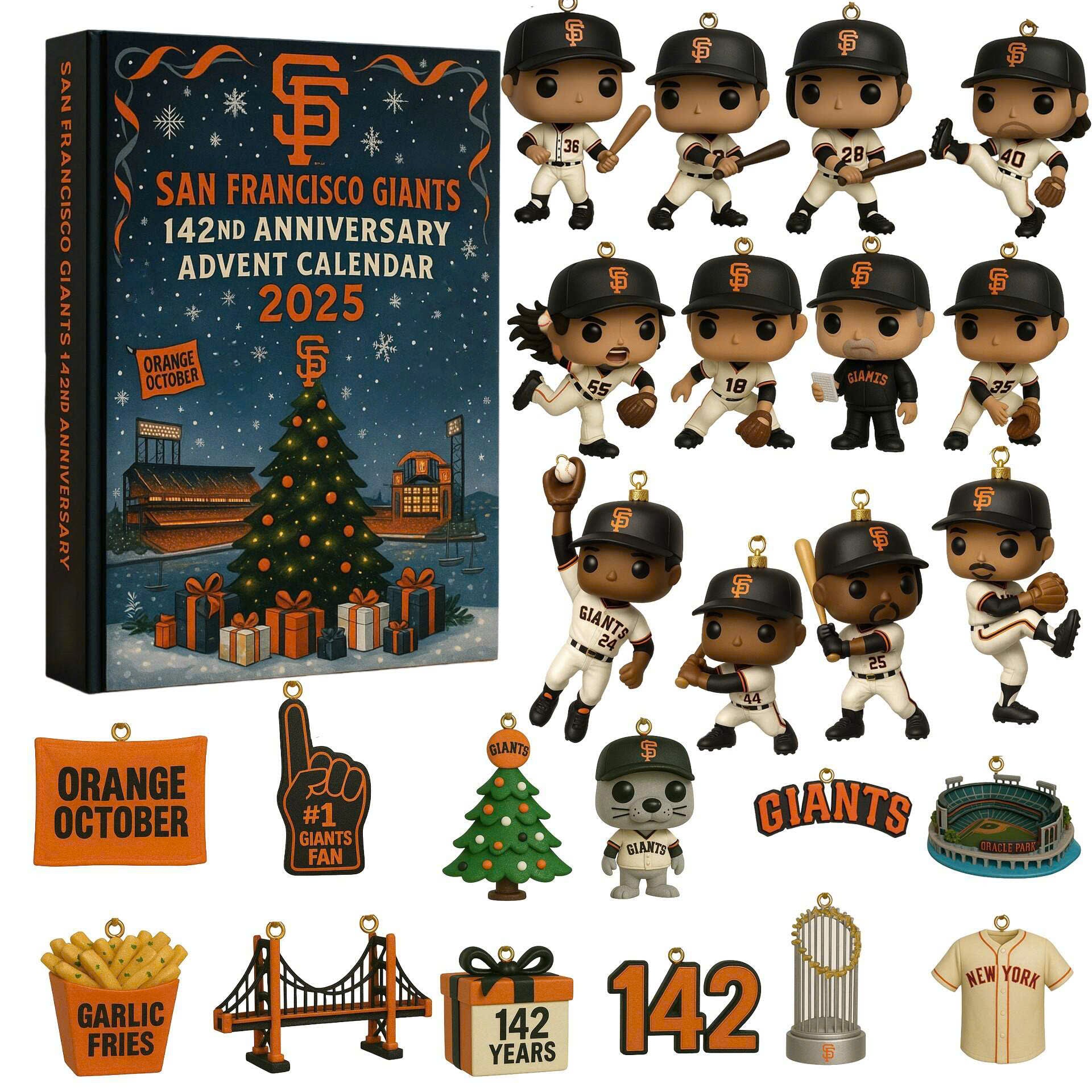 San Francisco Giants Advent Calendar -2D Acrylic