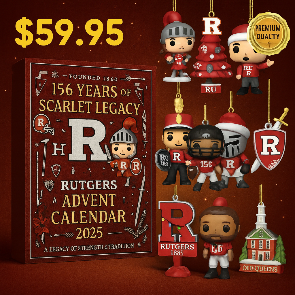 Rutgers Scarlet Knights Advent Calendar -2D Acrylic