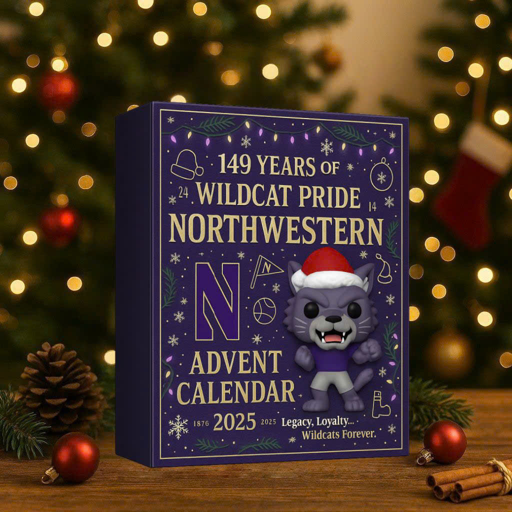 Northwestern Wildcats Advent Calendar -2D Acrylic