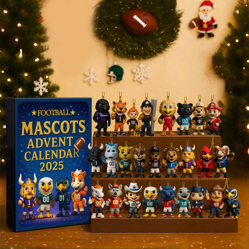 NFL Mascots Advent Calendar 2025 -2D Acrylic
