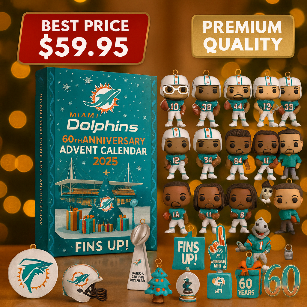NEW Miami Dolphins Advent Calendar -2D Acrylic