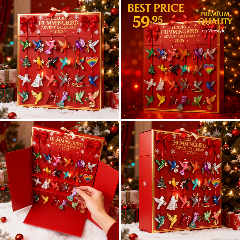 Humming Birds Advent Calendar -2D Acrylic