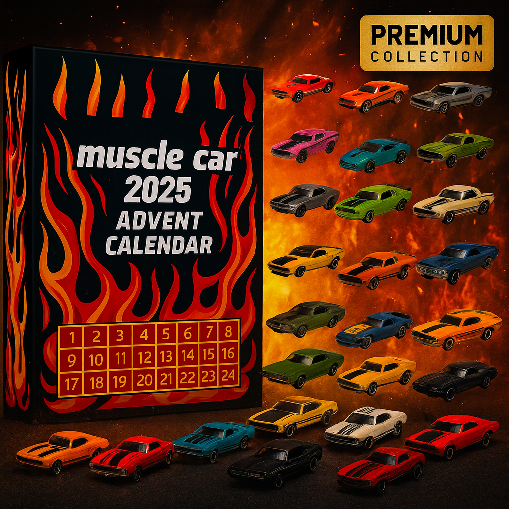 Hot Wheels Car Advent Calendar 2025 -2D Acrylic