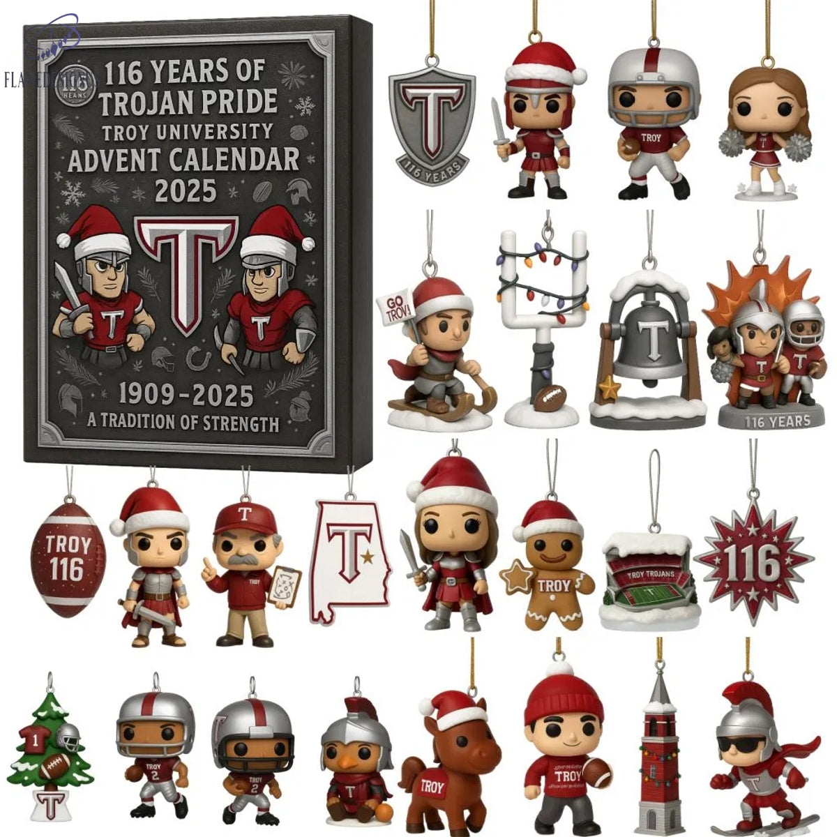Troy Trojans 116th Anniversary Advent Calendar -2D Acrylic