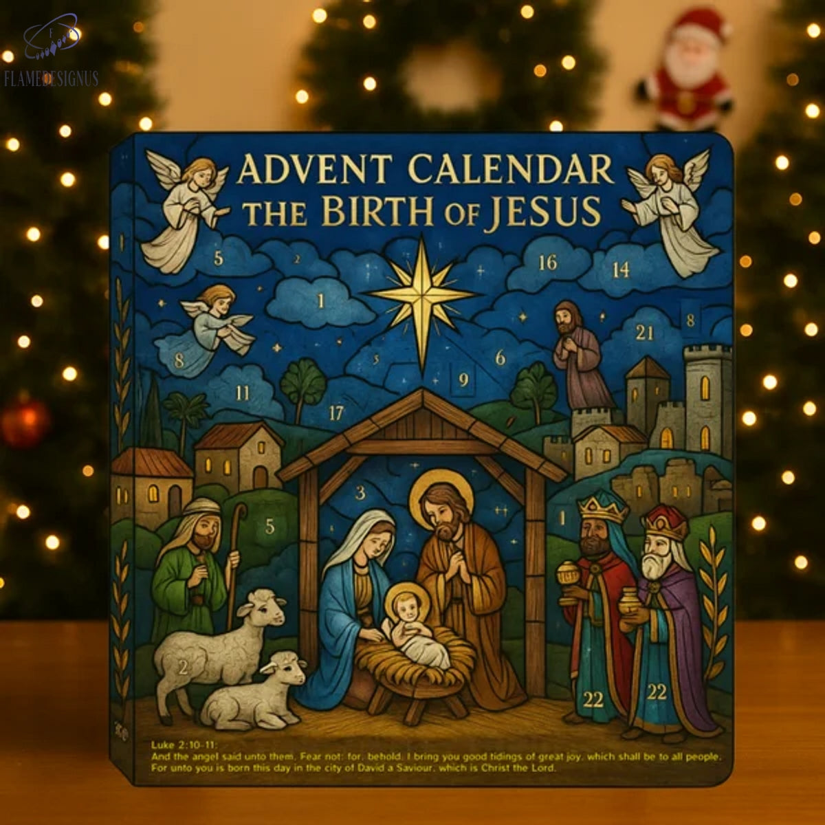The Path To Bethlehem Advent Calendar -2D Acrylic