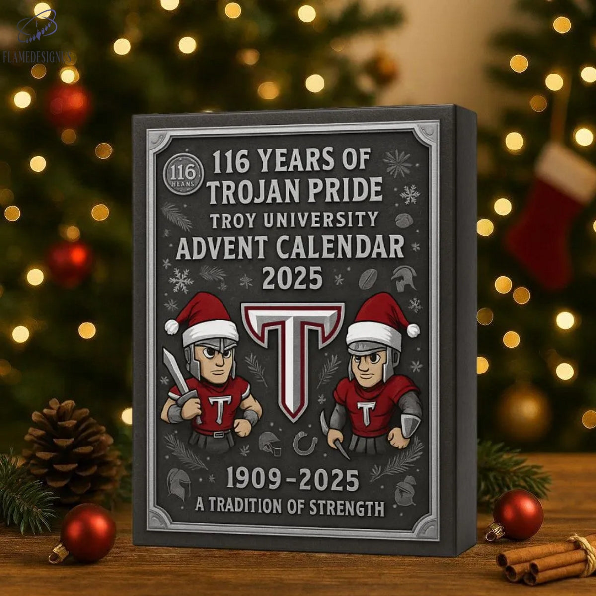 Troy Trojans 116th Anniversary Advent Calendar -2D Acrylic