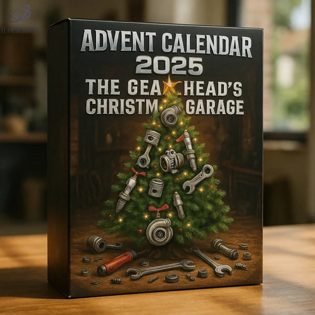 The Gearheads Christmas Garage 2025 Advent Calendar -2D Acrylic