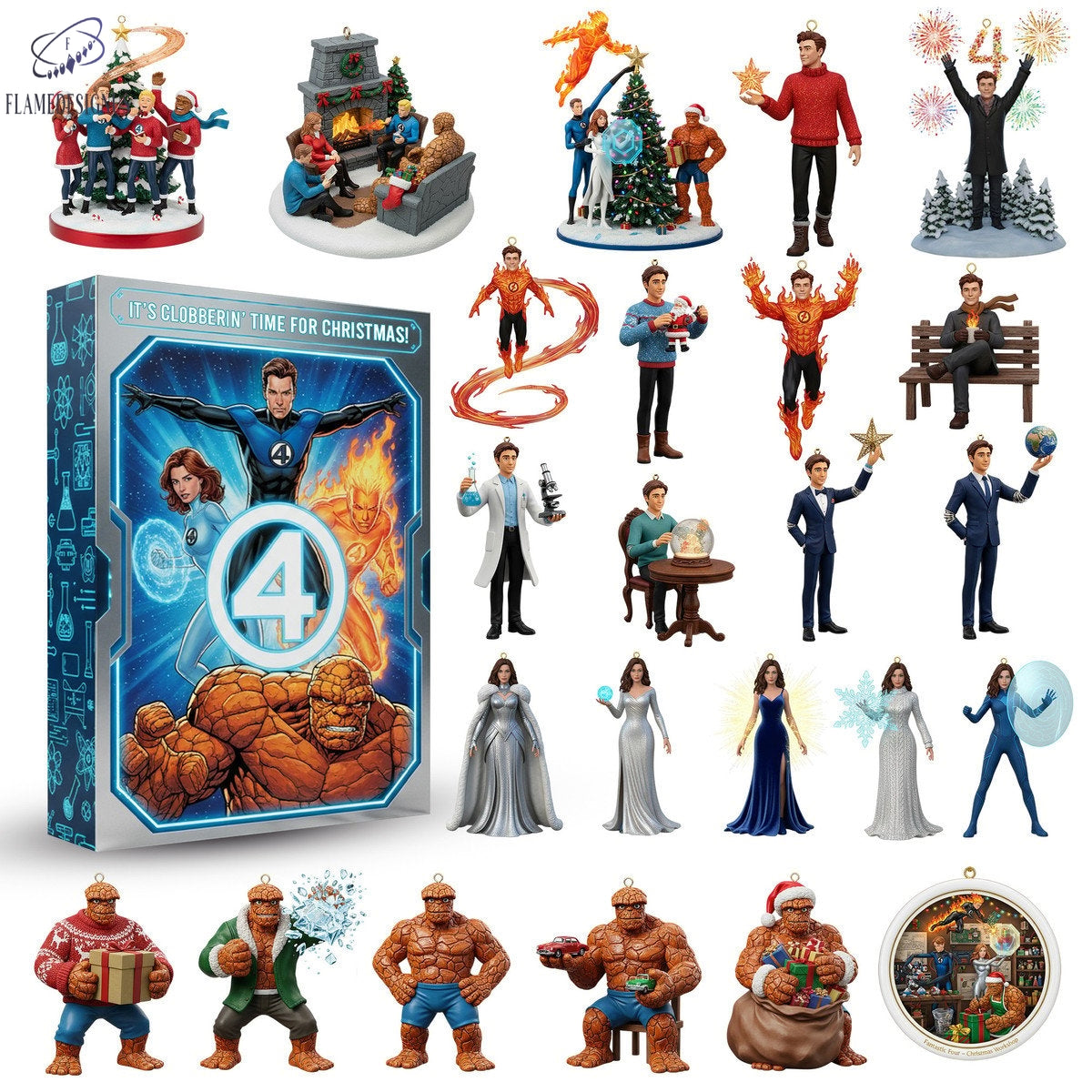 The Fantastic Four Advent Calendar 2025 -2D Acrylic