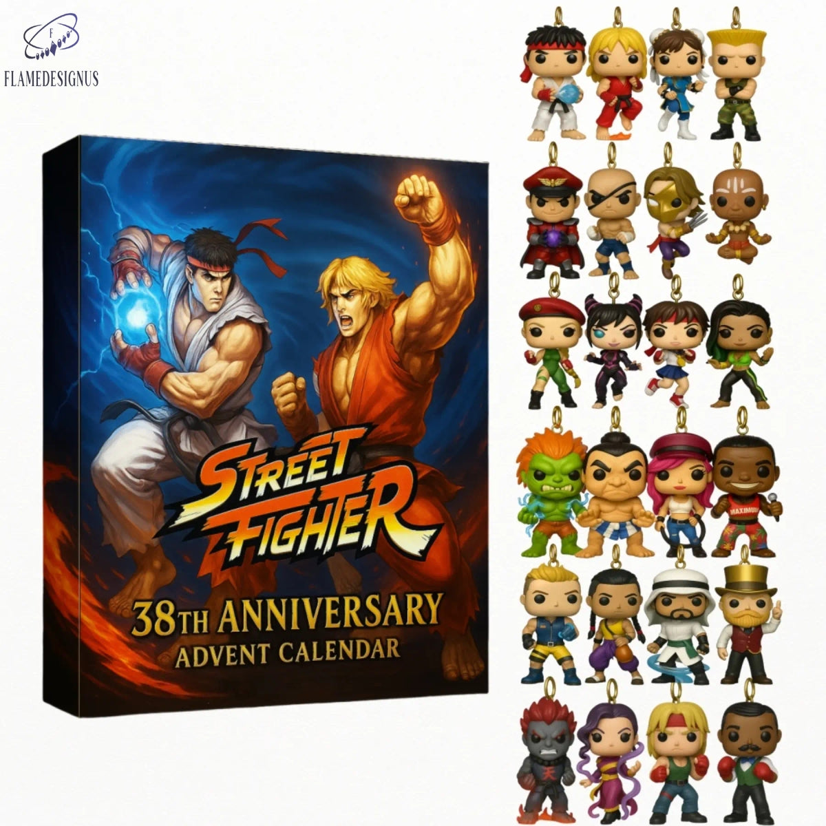 Street Fighter 38th Anniversary Advent Calendar 2025 -2D Acrylic