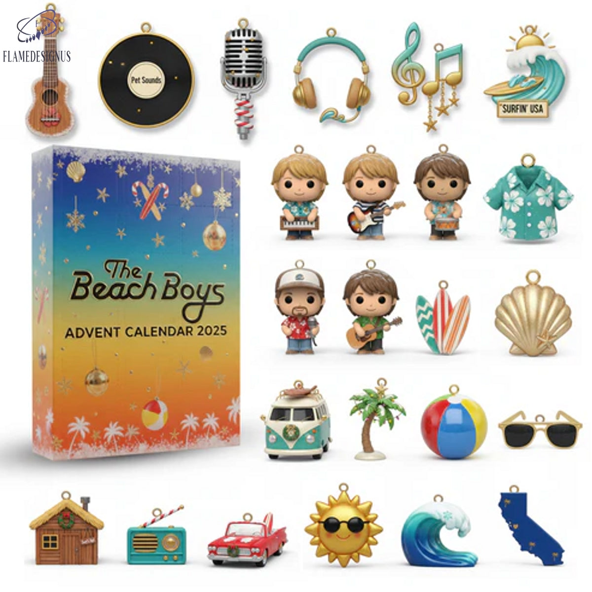 The Beach Boys 2025 Advent Calendar -2D Acrylic