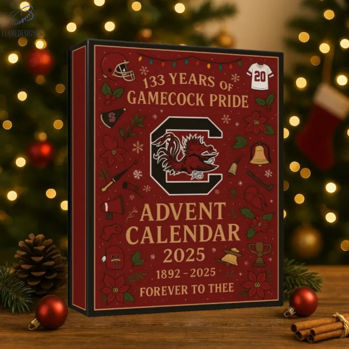 South Carolina Gamecocks 133rd Anniversary Advent Calendar -2D Acrylic