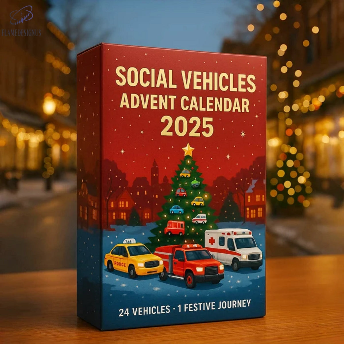 Social Vehicles Advent Calendar 2025 -2D Acrylic