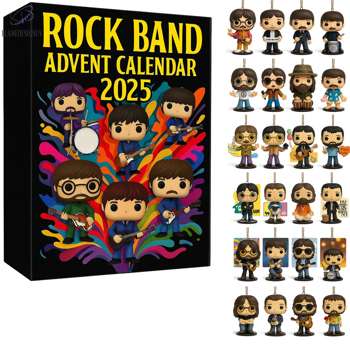Rock Band 2025 Advent Calendar -2D Acrylic