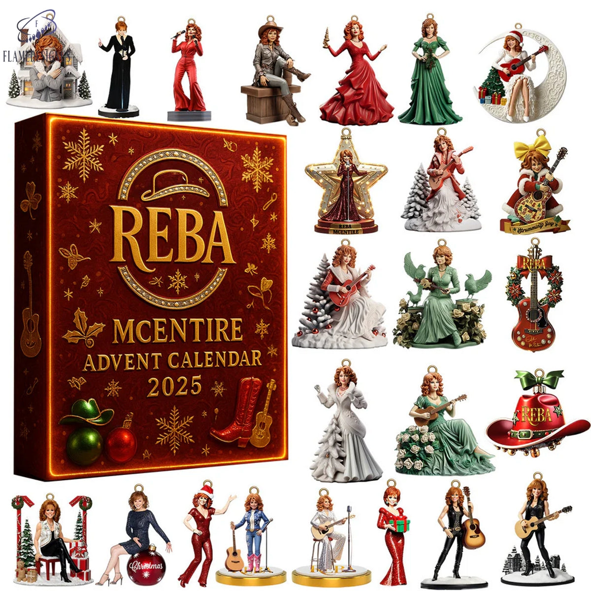 Reba McEntire Advent Calendar 2025 -2D Acrylic