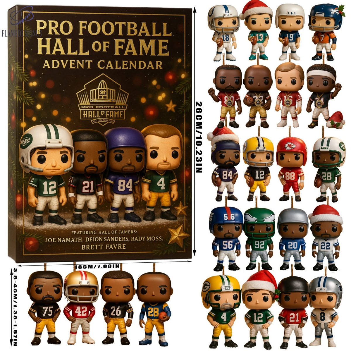 Pro Football Hall Of Fame 2025 Advent Calendar -2D Acrylic
