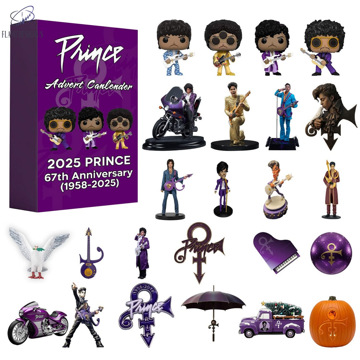 Prince 67th Anniversary 2025 Advent Calendar -2D Acrylic