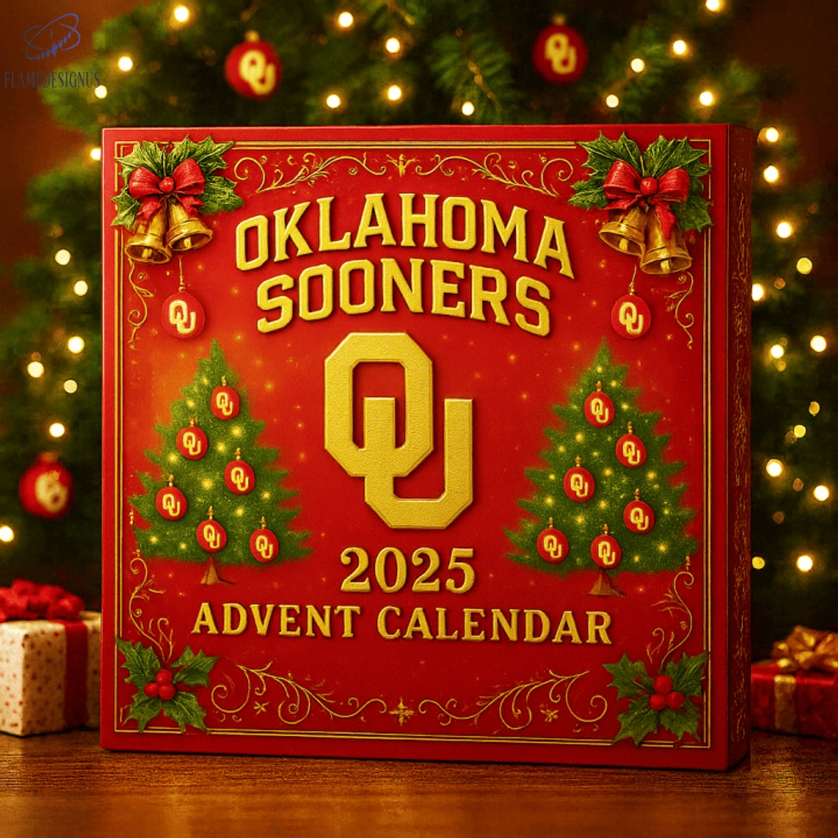 Oklahoma Sooners Advent Calendar 2025 -2D Acrylic
