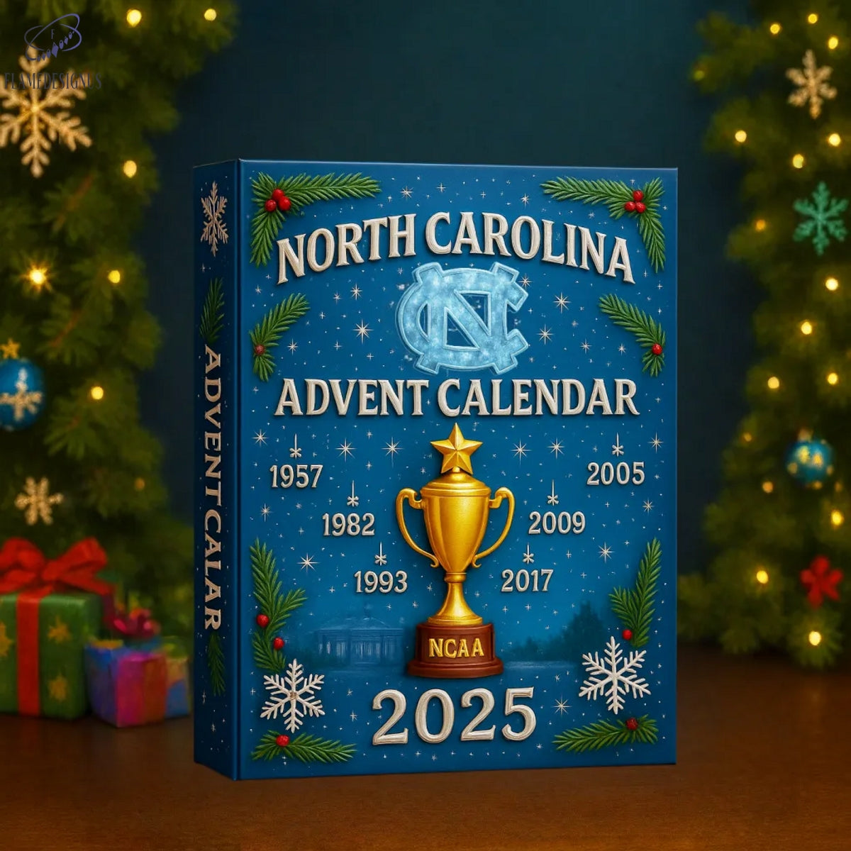 North Carolina Tar Heels 2025 Advent Calendar -2D Acrylic