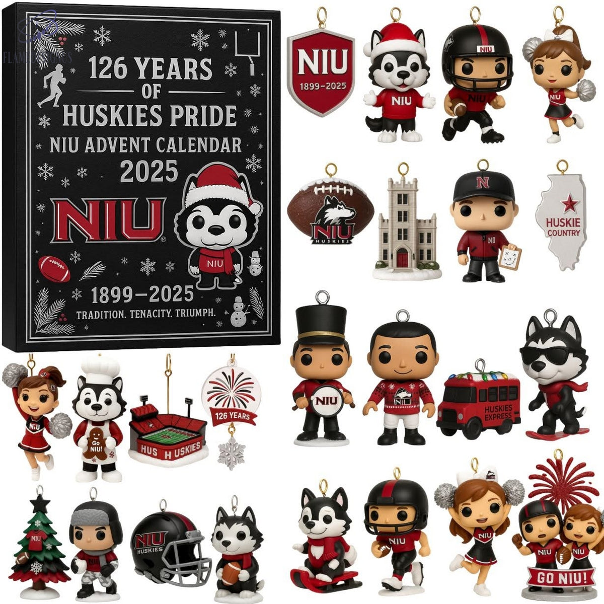 Northern Illinois Huskies 126th Anniversary 2025 Advent Calendar -2D Acrylic