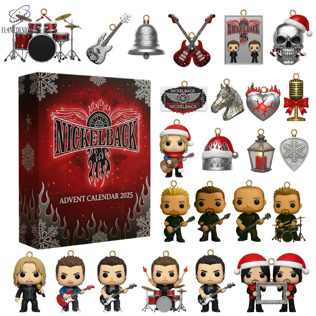 Nickelback Advent Calendar 2025 -2D Acrylic