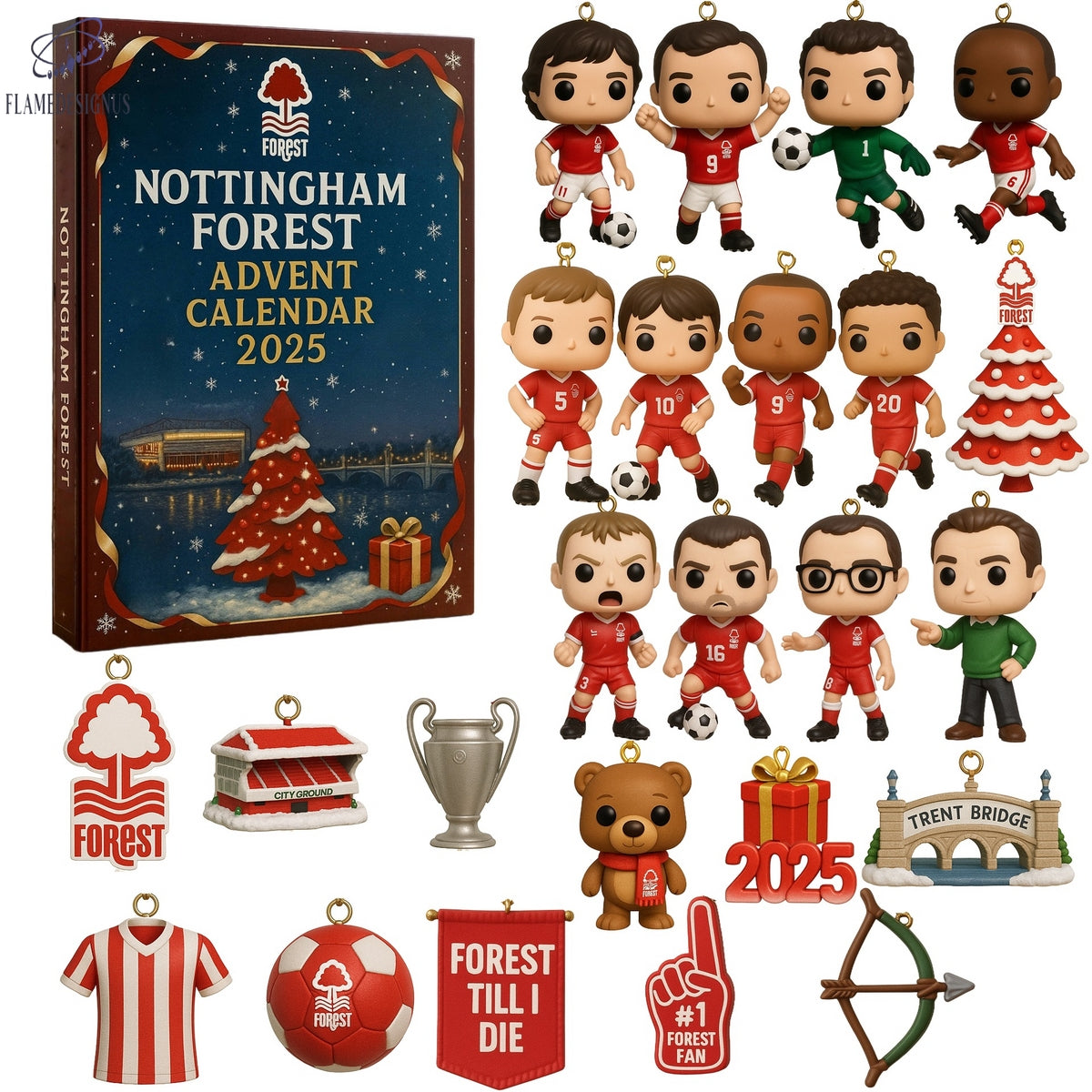 Nottingham Forest Advent Calendar 2025 -2D Acrylic