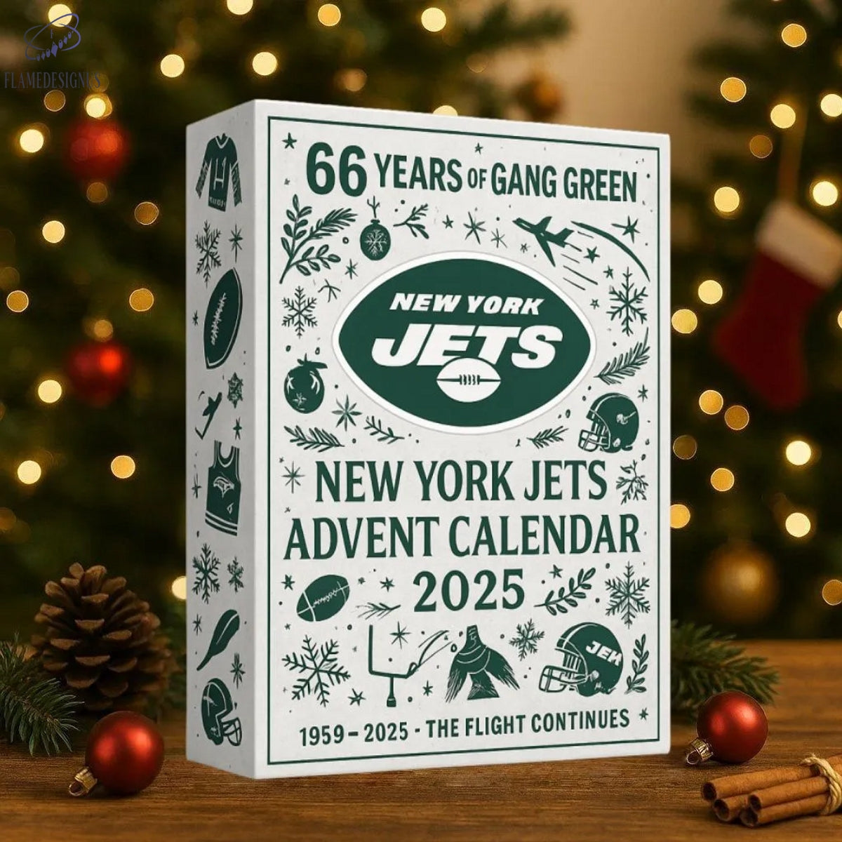 New York Jets 66th Anniversary Pop Advent Calendar -2D Acrylic