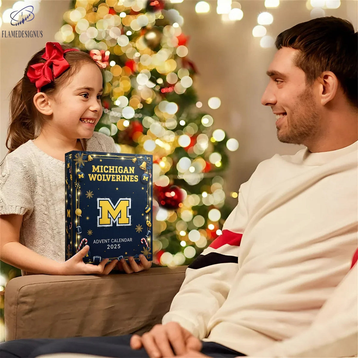 Michigan Wolverines Football 2025 Advent Calendar -2D Acrylic