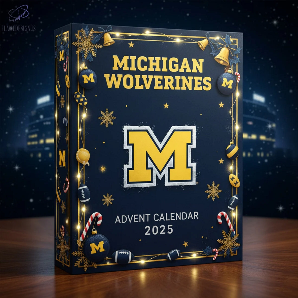 Michigan Wolverines Football 2025 Advent Calendar -2D Acrylic