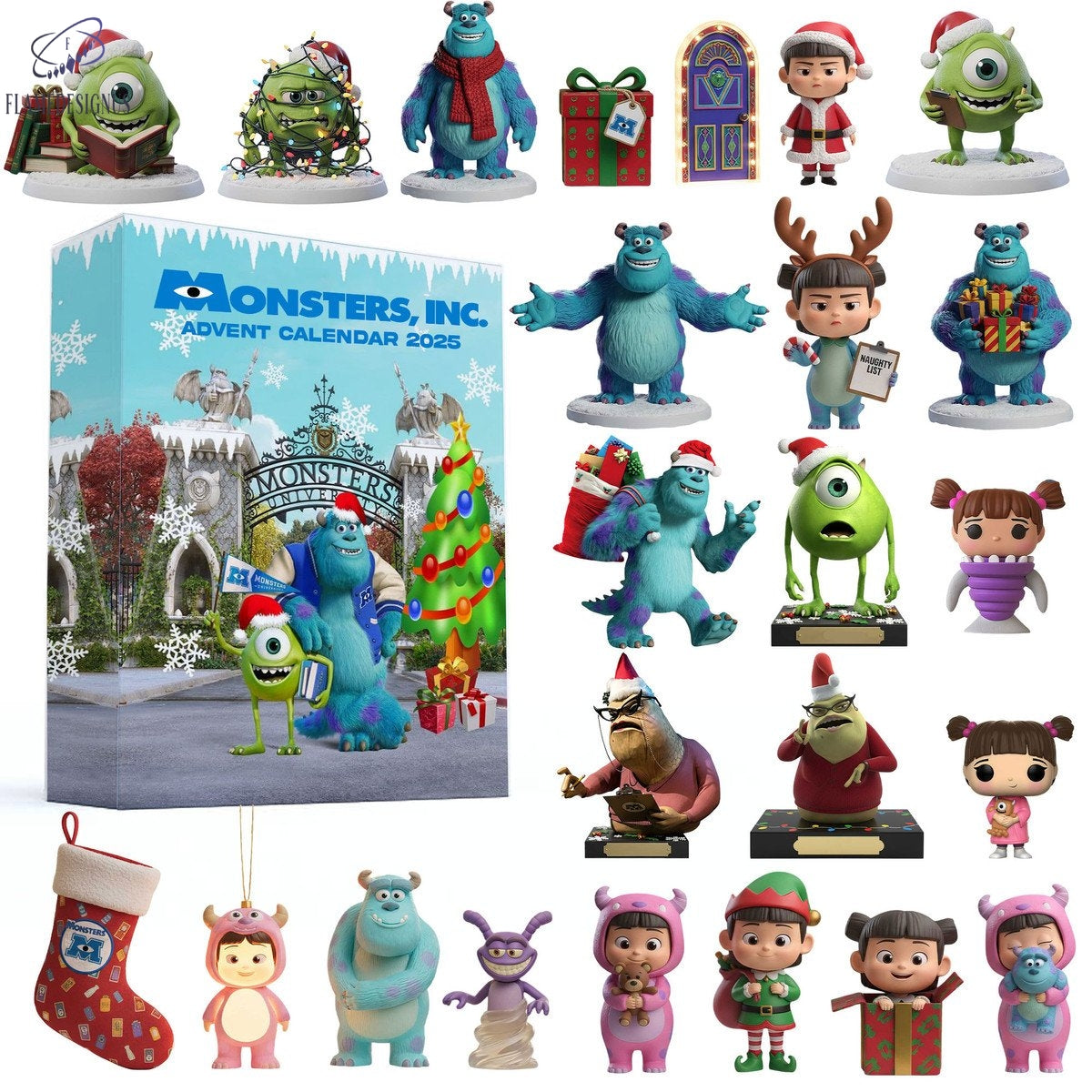 Monsters, Inc Advent Calendar 2025 -2D Acrylic