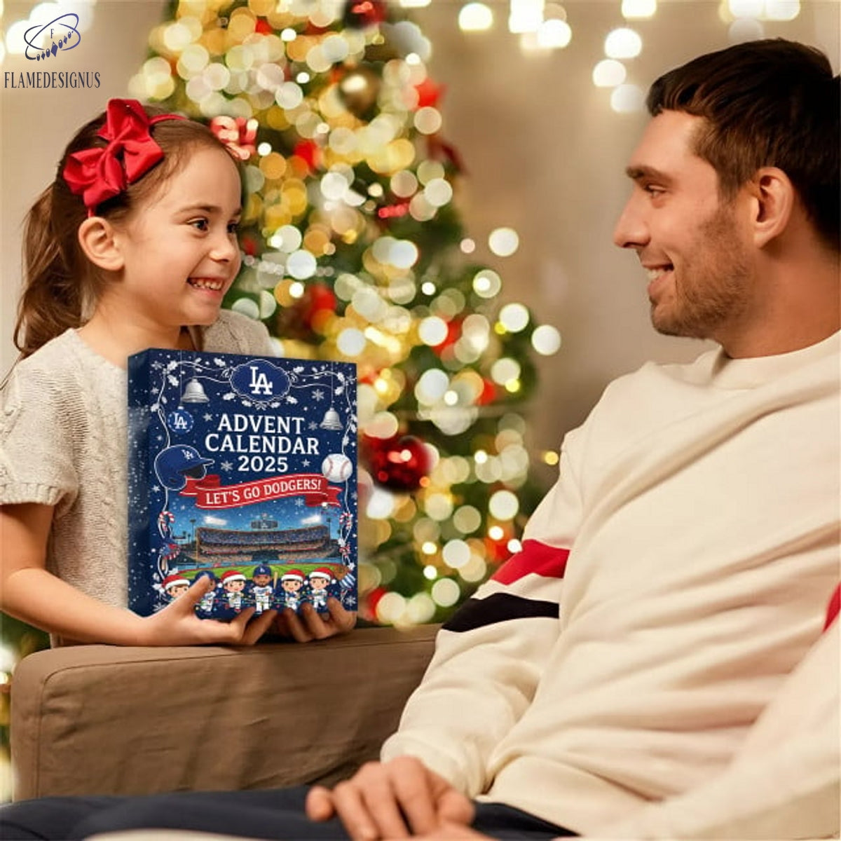 Los Angeles Dodgers Lets Go Dodgers Advent Calendar 2025 -2D Acrylic