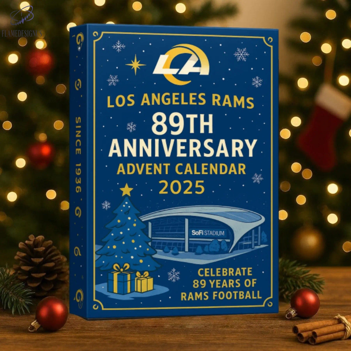 Los Angeles Rams 89th Anniversary Advent Calendar -2D Acrylic