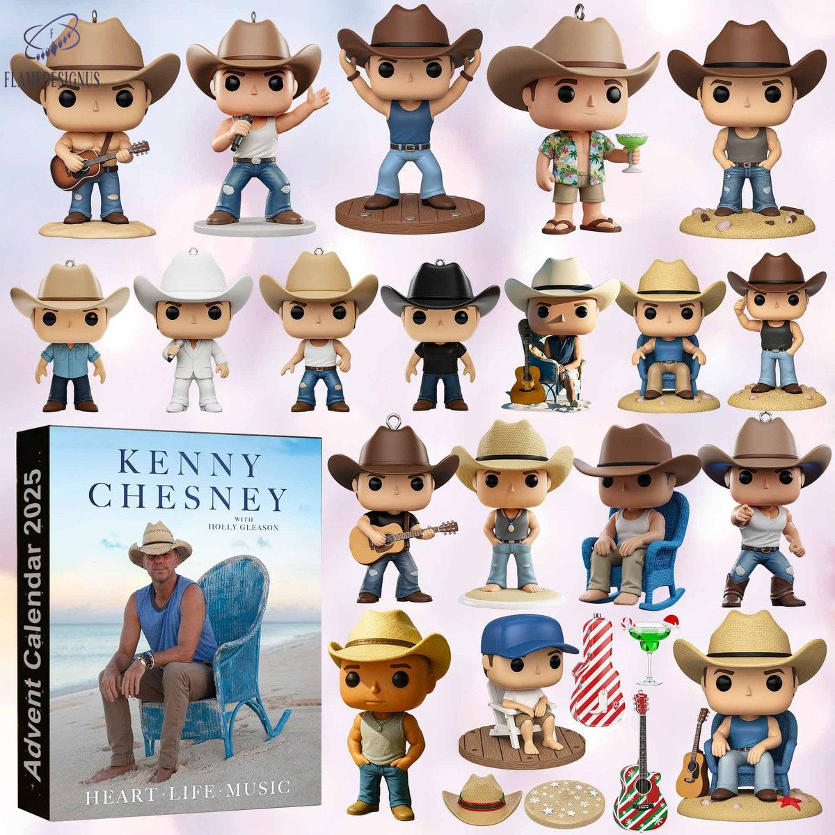 Kenny Chesney 2025 Advent Calendar -2D Acrylic