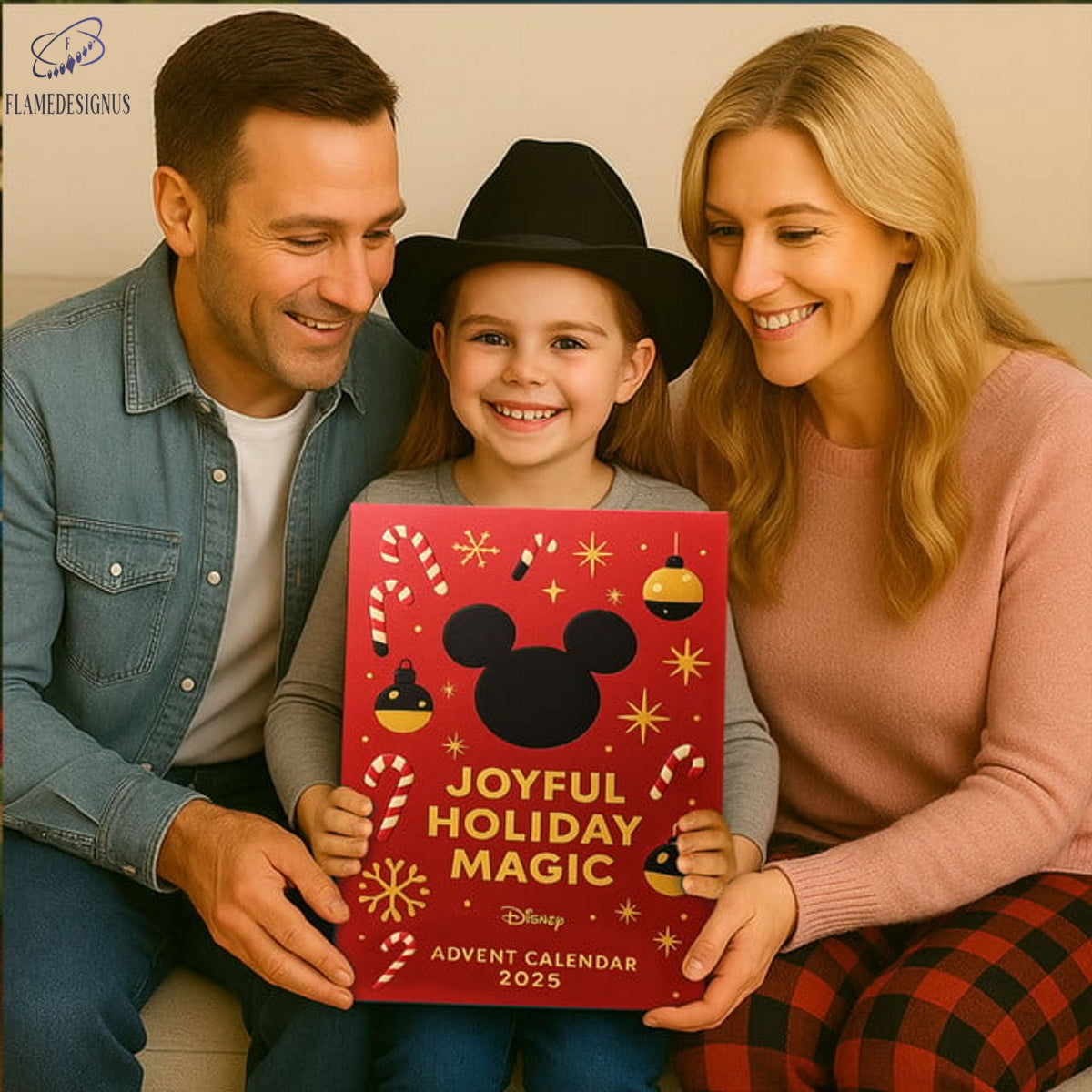 Joyful Holiday Magic Advent Calendar 2025 -2D Acrylic