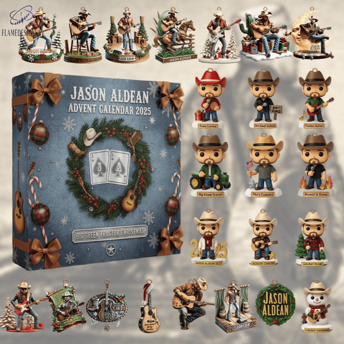 Jason Aldean Advent Calendar 2025 -2D Acrylic