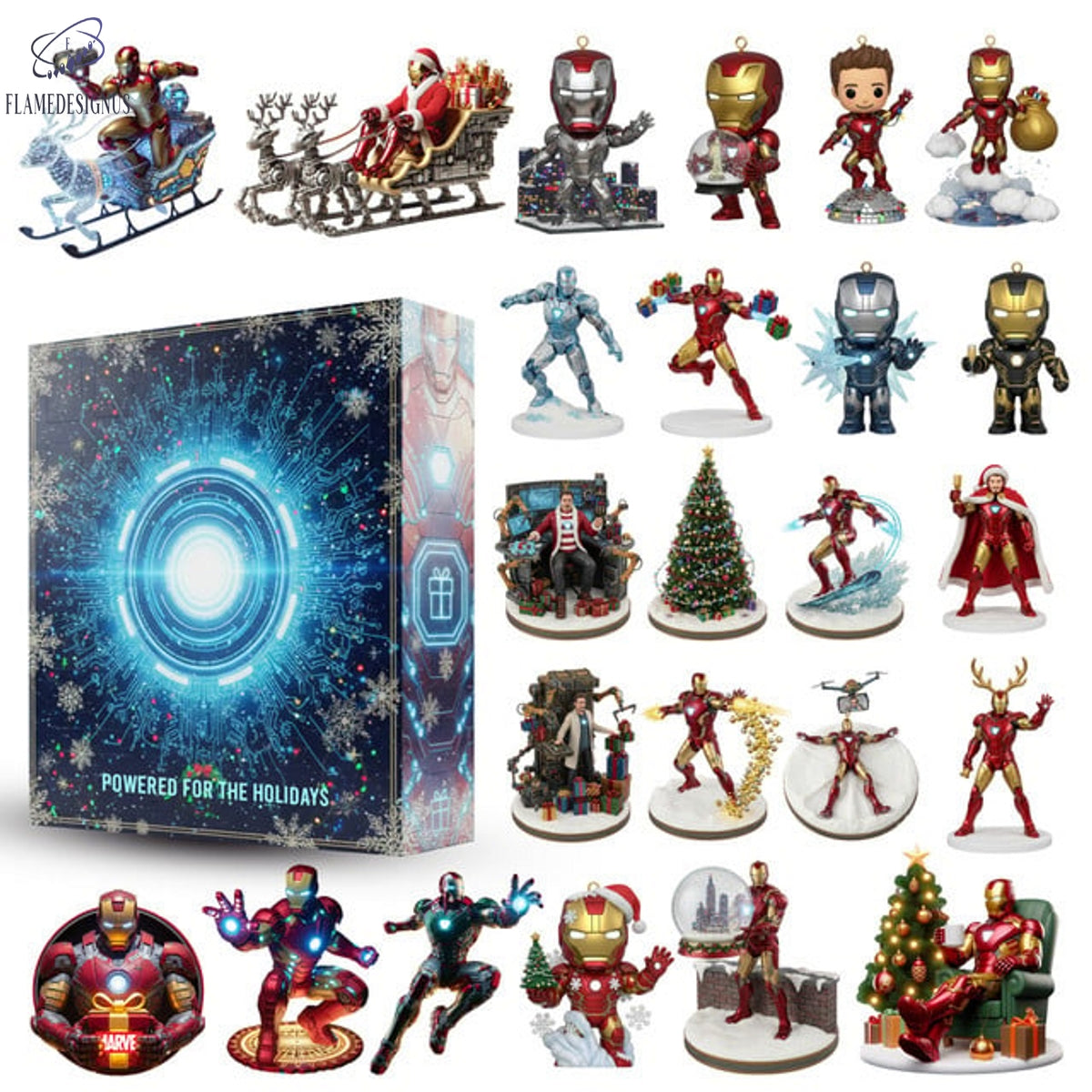 Iron Man Advent Calendar 2025 -2D Acrylic