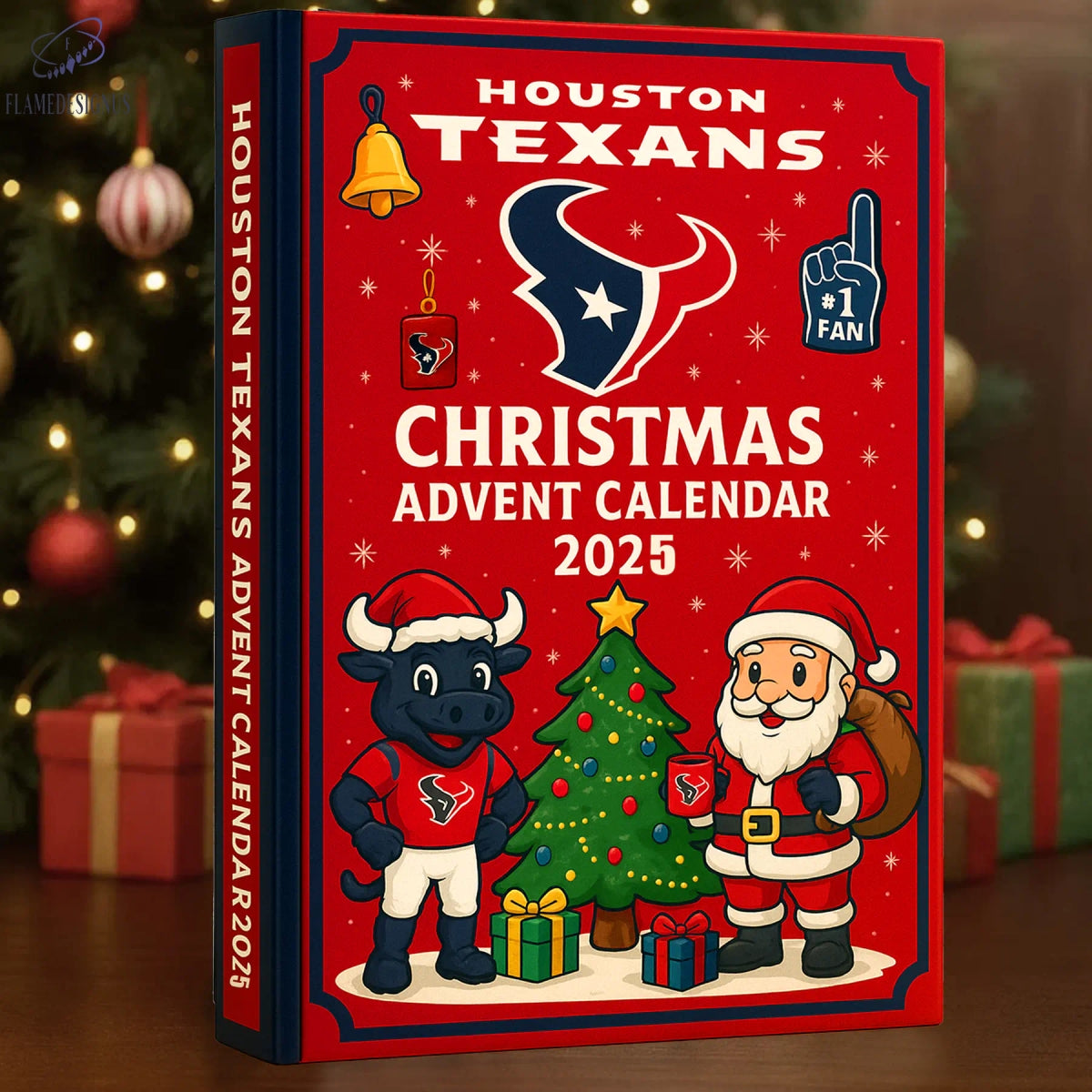Houston Texans Christmas Advent Calendar 2025 -2D Acrylic