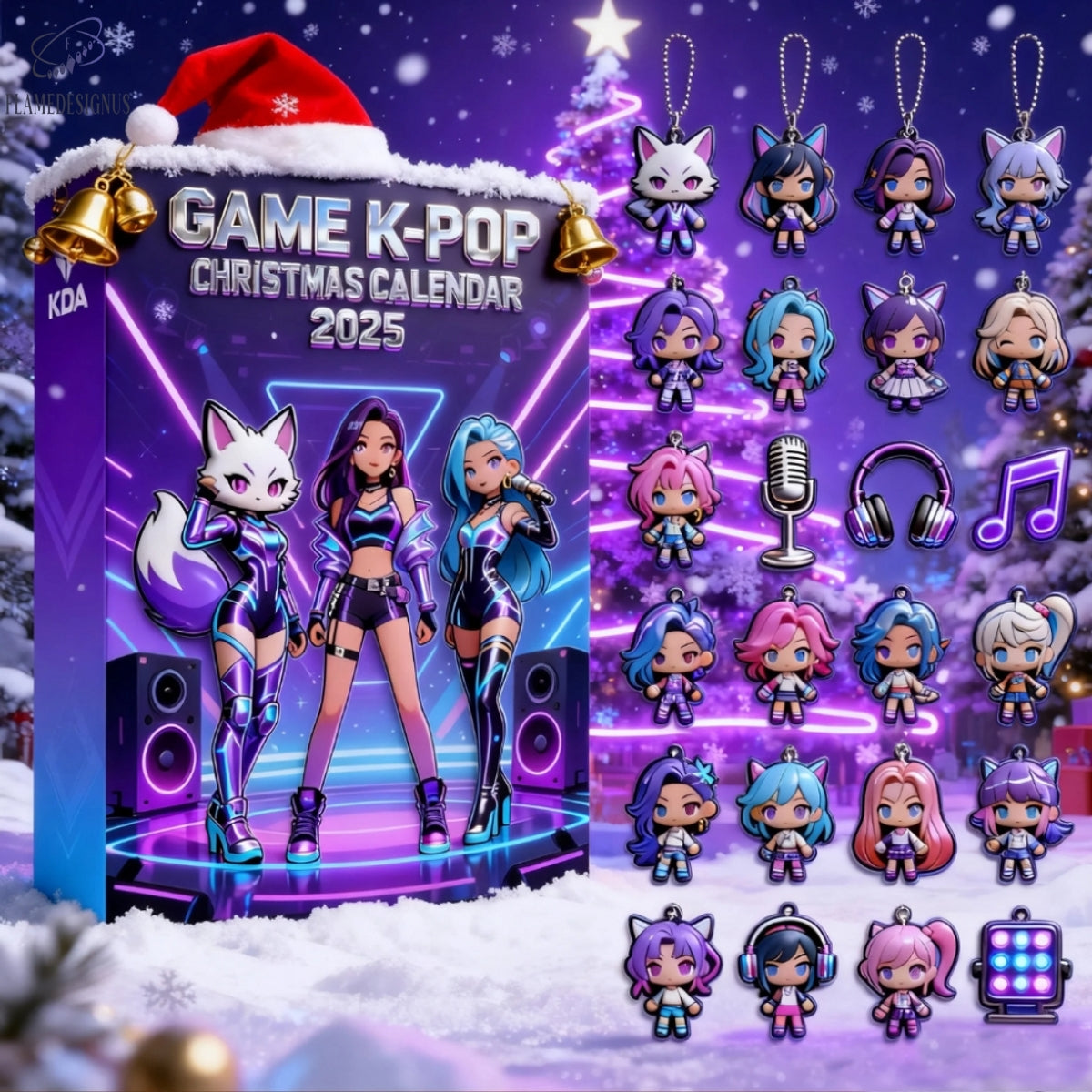 Game Kpop Demon Hunter Advent Calendar 2025 -2D Acrylic