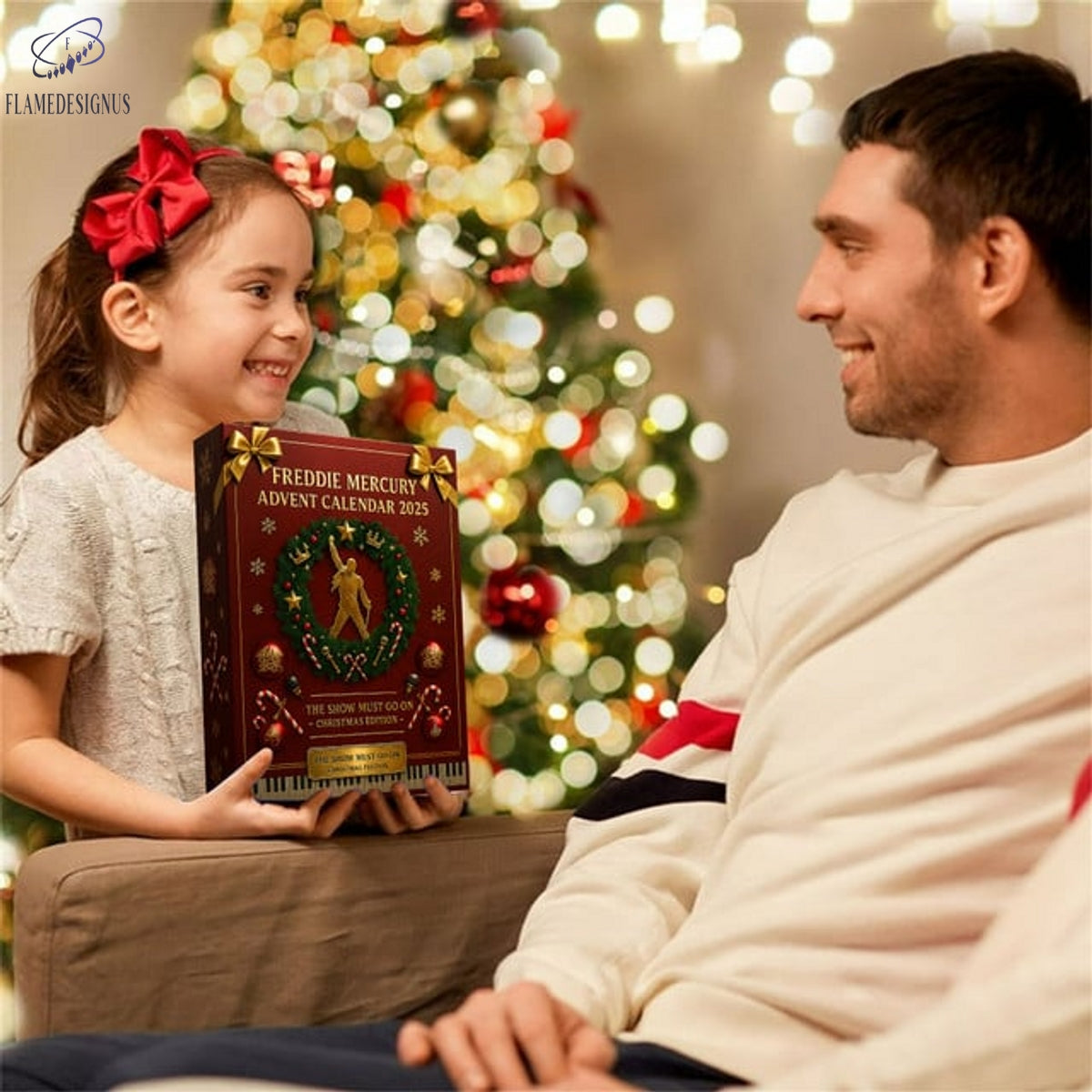 Freddie Mercury The Show Must Go On 2025 Advent Calendar -2D Acrylic