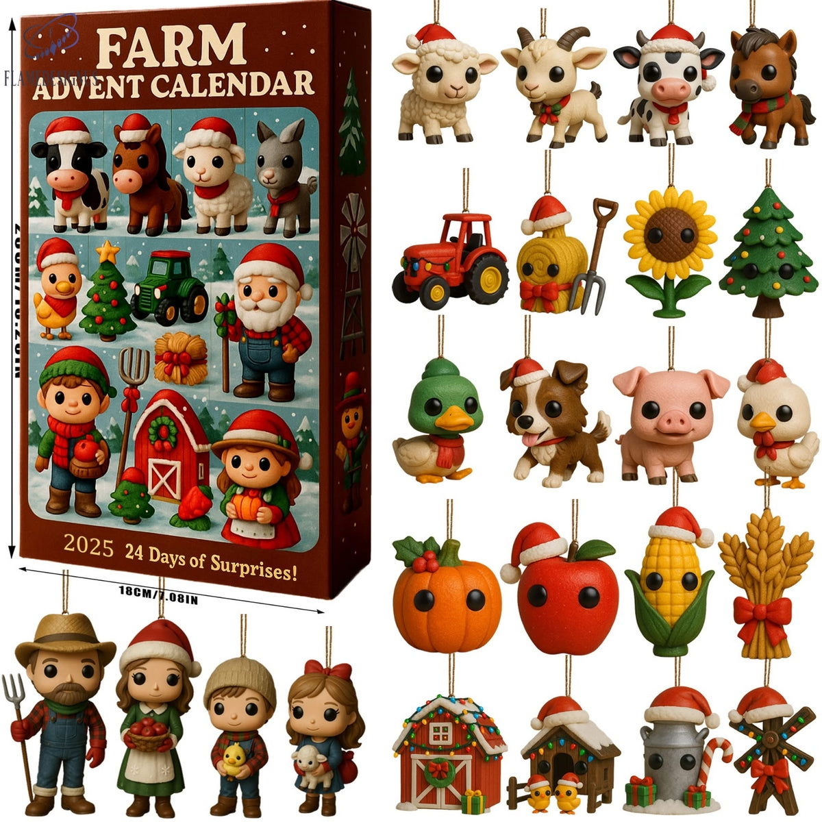 Farm 2025 Advent Calendar -2D Acrylic