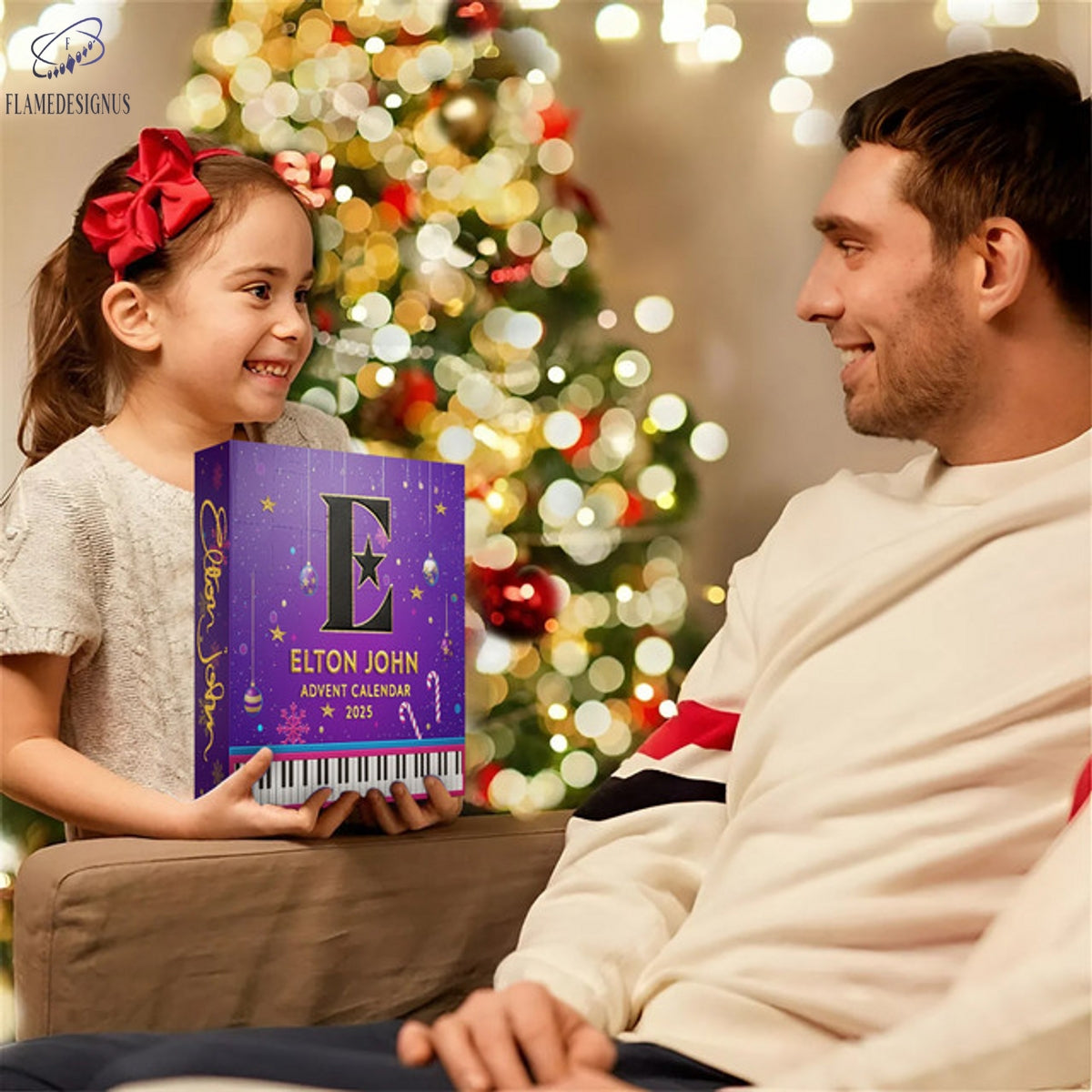 Elton John Advent Calendar -2D Acrylic