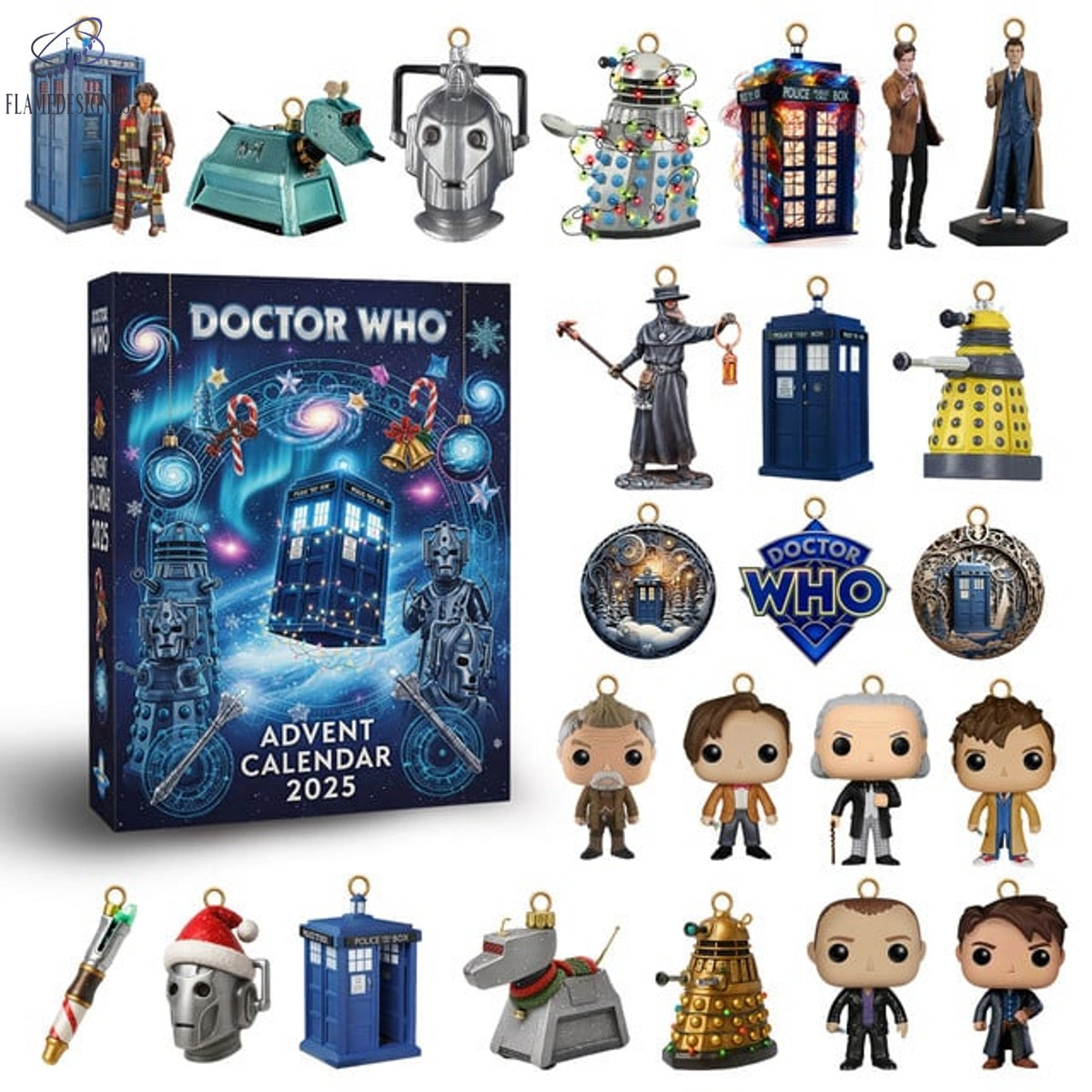 Doctor Who Advent Calendar 2025 -2D Acrylic
