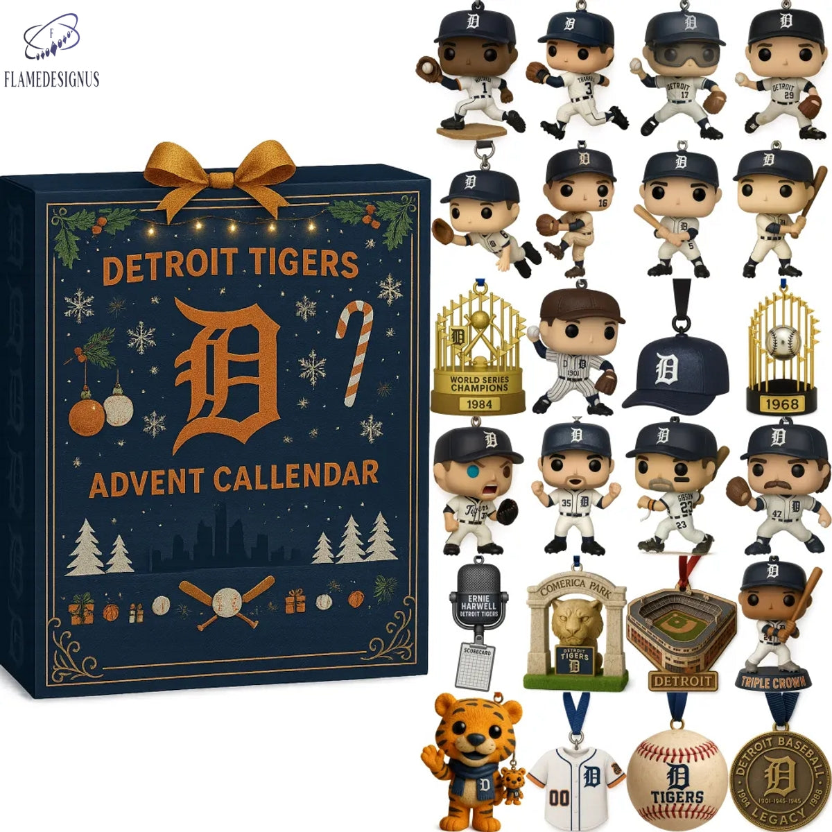 Detroit Tigers 2025 Advent Calendar -2D Acrylic
