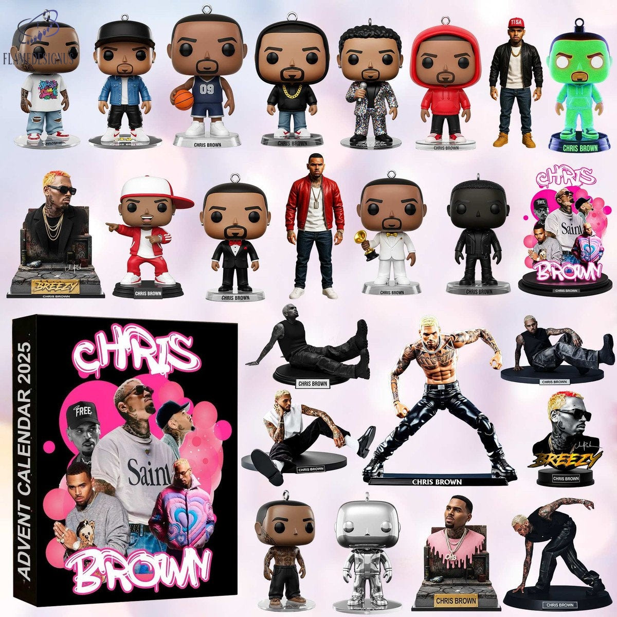 Chris Brown Advent Calendar 2025 -2D Acrylic